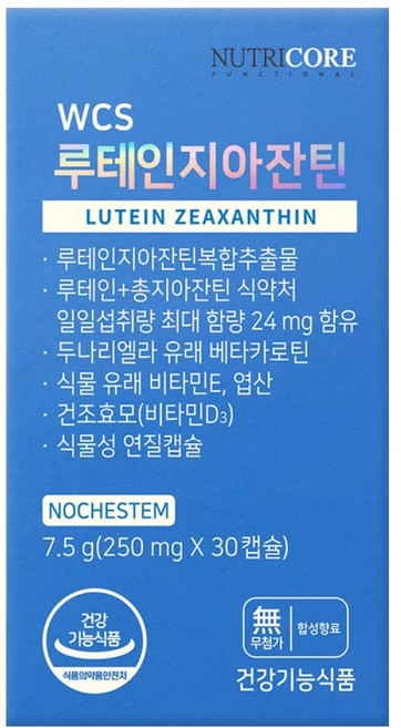 뉴트리코어 루테인지아잔틴, 30정, 1개