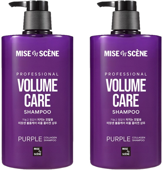 미쟝센 볼륨케어 퍼플 콜라겐 샴푸, 1L, 2개