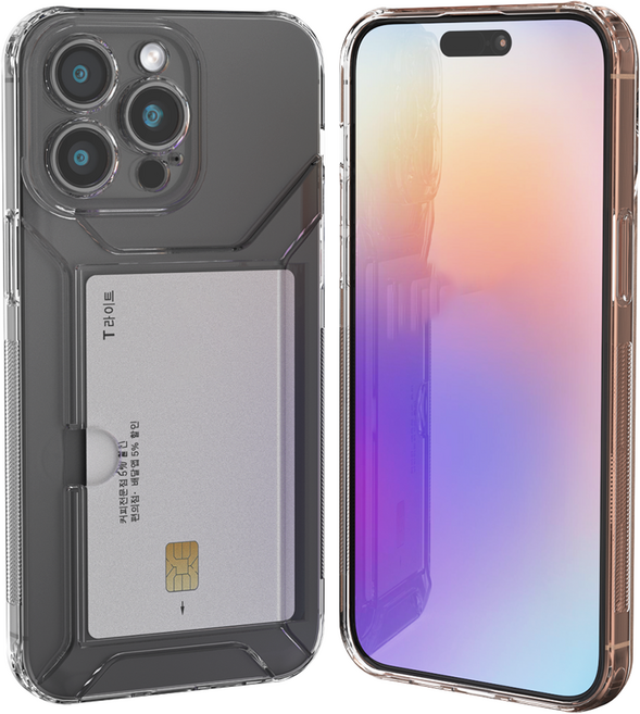 굿밸류 클린핏 카메라보호 2장 카드 휴대폰 케이스