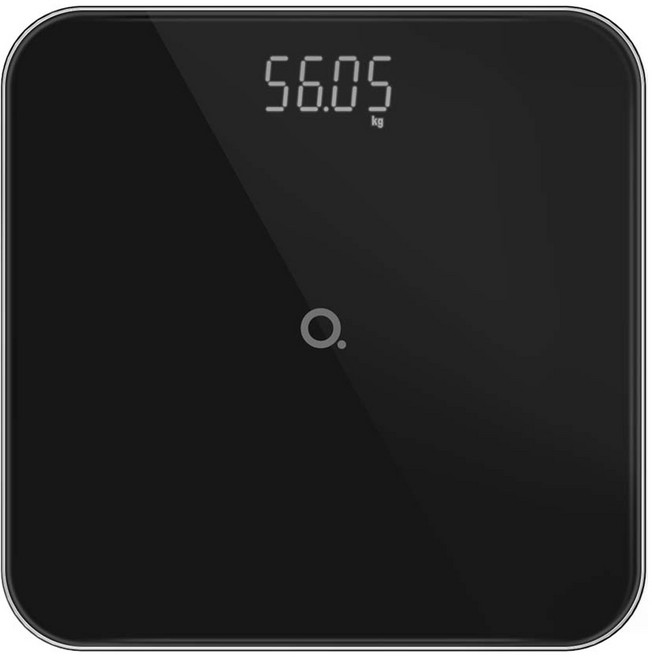 앳플리 가정용 LED 디지털 몸무게 체중계, T4, 블랙, 1개