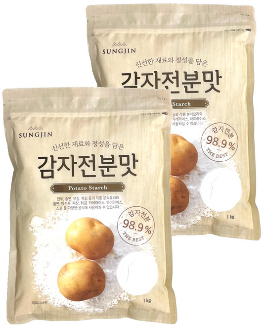 성진 감자전분맛, 1kg, 2개