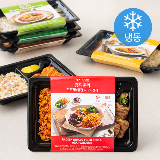 곰곰 곤약 도시락 6종 세트, 1.2kg, 1세트