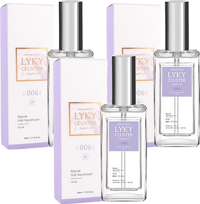 DREAM TREND 凱夢 LYKY香水護髮油 006經典麝香, 50ml, 3瓶