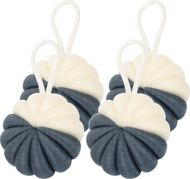 小麥購物 南瓜沐浴球 Y983 50g, 星空藍, 4個, 1組