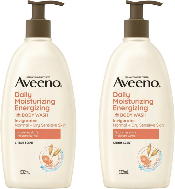 Aveeno 燕麥沐浴露 活力果香, 532ml, 2瓶