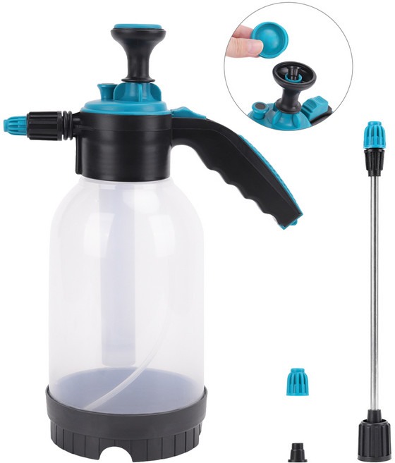 코멧 자동 압축분무기 2L + 롱 노즐 + 숏 노즐, 1세트