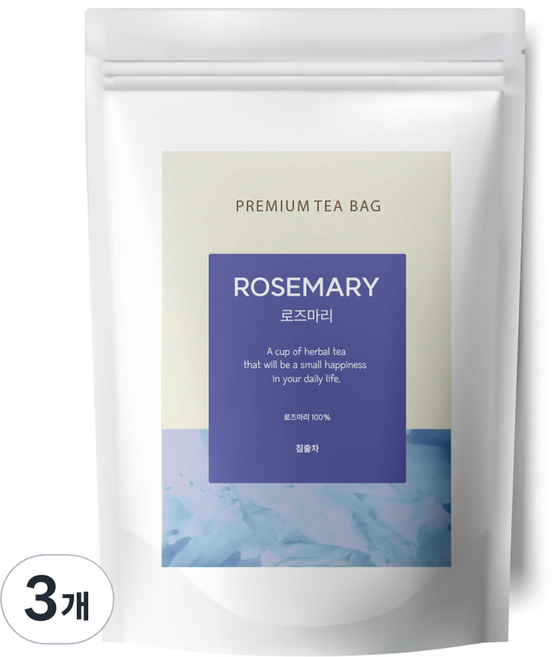 유리아 로즈마리 차 삼각티백, 3개, 100개입, 1.2g