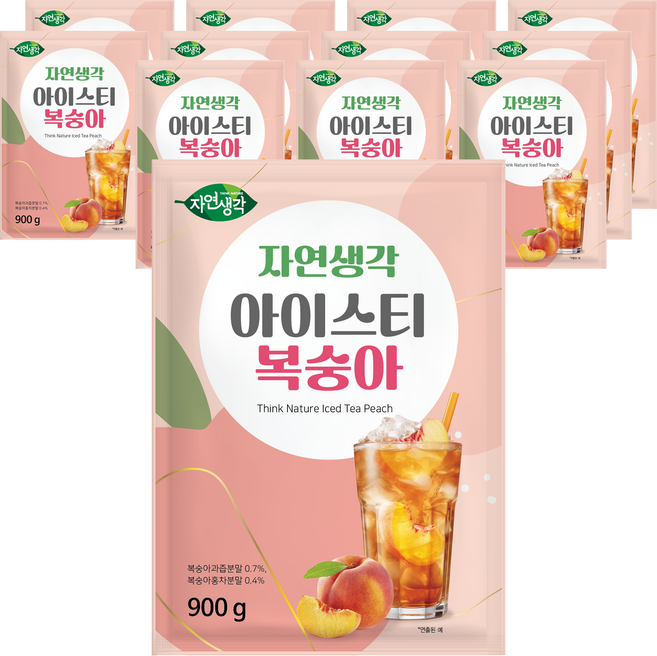 희창유업 자연생각 아이스티 복숭아, 900g, 1개입, 12개
