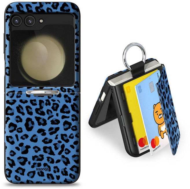 쏭스 Z플립5 마그네틱 도어범퍼 카드2장 휴대폰케이스