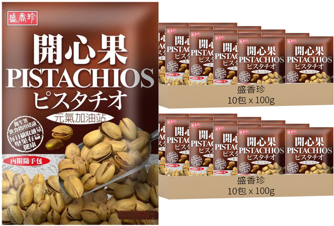 盛香珍 開心果, 100g, 20包