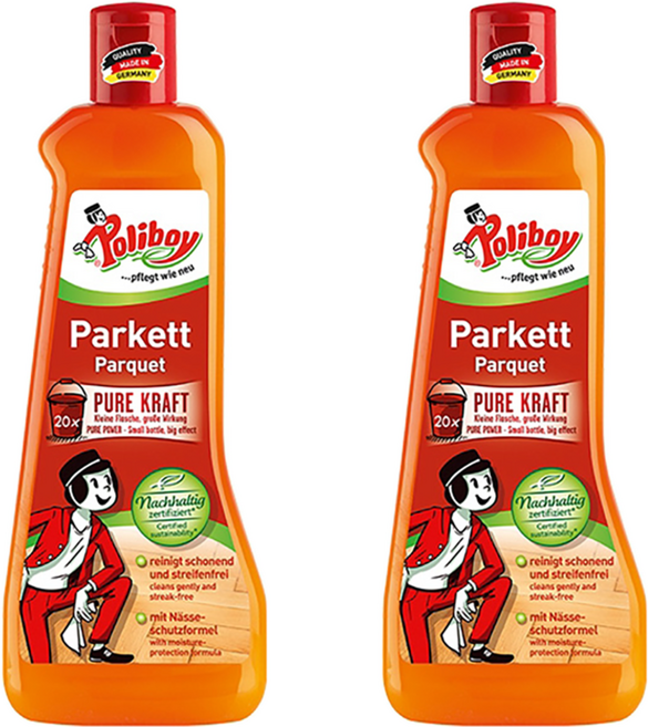 폴리보이 마루 바닥 청소 광택제 목재바닥 코팅, 2개, 500ml