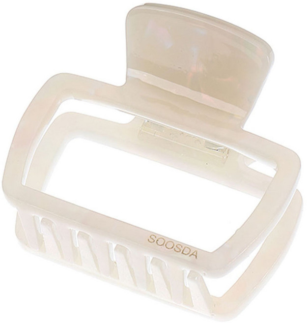 수스다 셀룰로오스 사각 집게 마블 헤어핀 4157