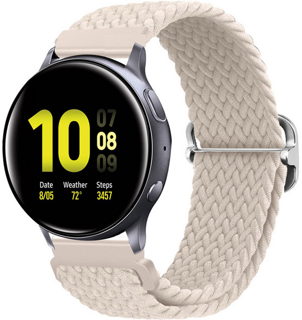 스페이스쉴드 갤럭시워치 버클형 브레이드 솔로루프 스트랩 20mm, 스타라이트