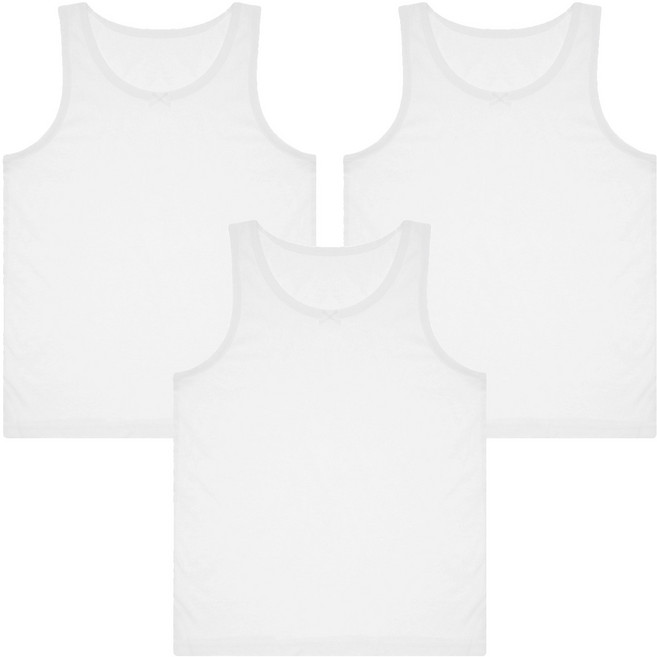 BASE ALPHA ESSENTIALS 女童純棉日常背心 3件組