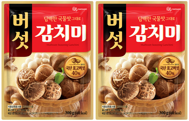 대상 버섯 감치미, 300g, 2개