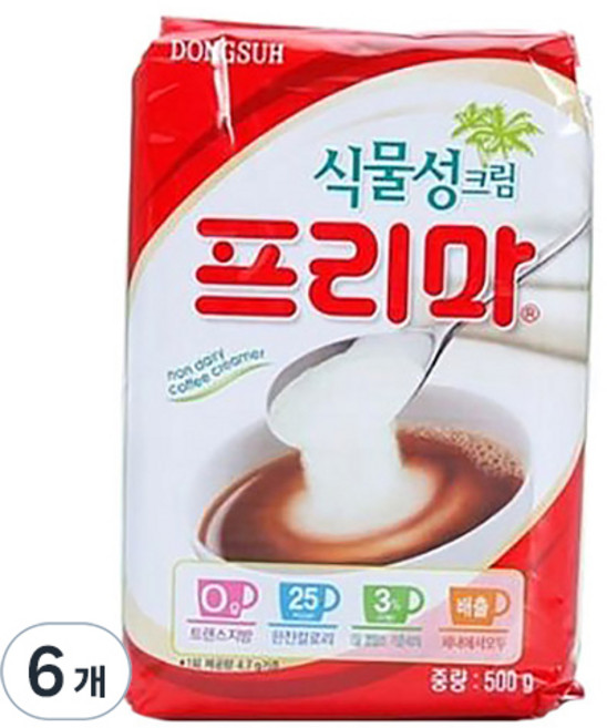 Frima 식물성크림 프리마, 500g, 1개입, 6개