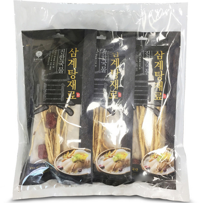 몸애조화 진한국물 삼계탕재료, 3개, 100g