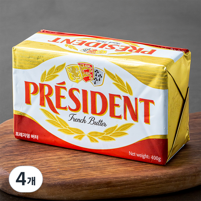 프레지덩 버터, 400g, 4개