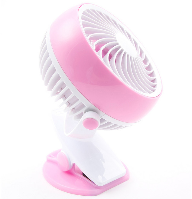 예꼬맘 쿨한 유모차 클립형 선풍기 + USB케이블 + 파우치, 핑크, 1세트