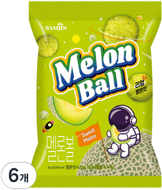 삼진 멜론볼, 6개, 42g