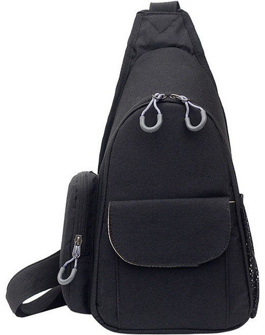 다루미 카메라 미니 슬링백, 블랙, 1개