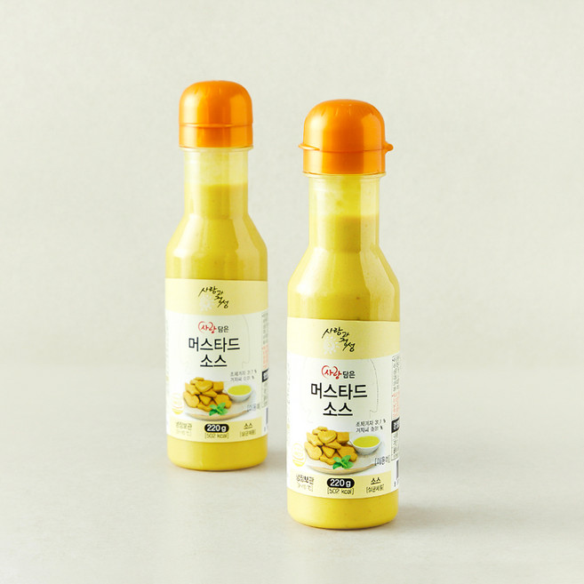 사랑과정성 사랑담은 머스타드소스, 220g, 2개