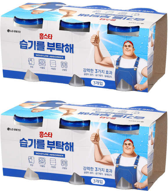 홈스타 습기를 부탁해 제습제, 275g, 6개