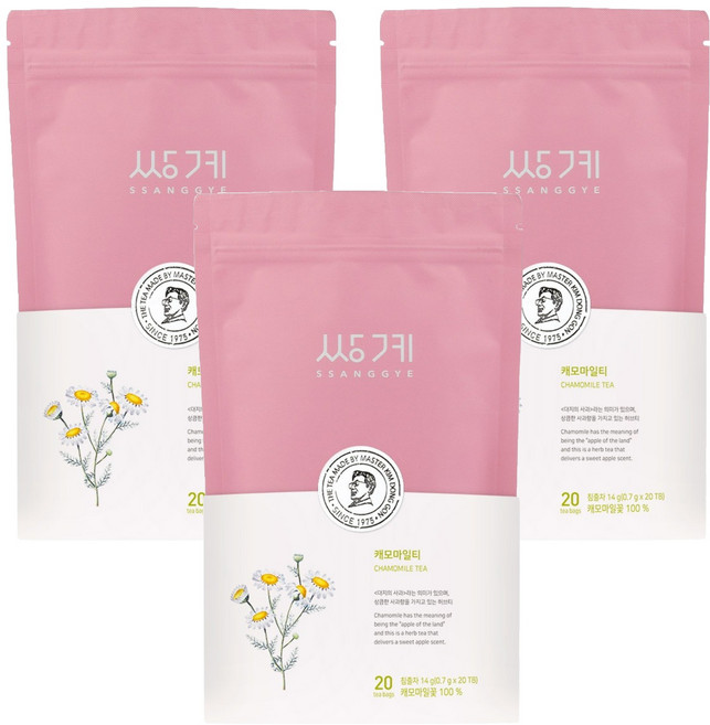 쌍계명차 신파우치 캐모마일티, 700mg, 20개입, 3개