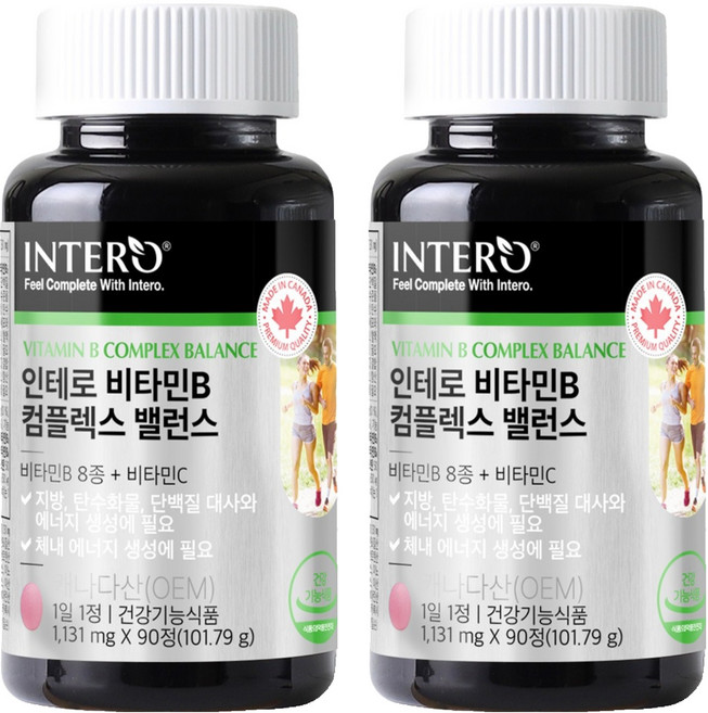 인테로 비타민B 콤플렉스 밸런스, 2개, 101.79g
