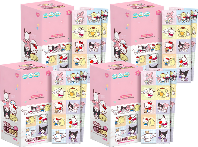 ATEX 三麗鷗角色維他命C錠片, 250顆, 4盒