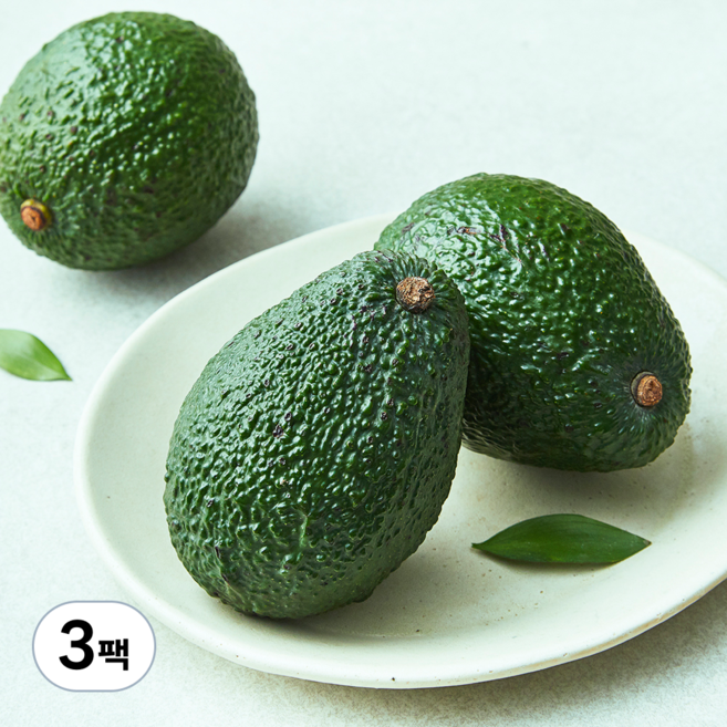곰곰 페루산 아보카도 3입, 600g, 3팩