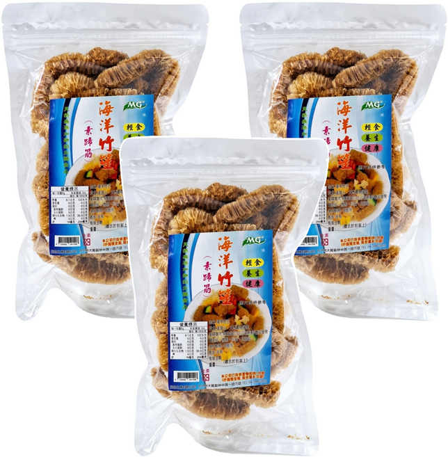 茂格生機 海洋竹笙 素蹄筋, 35g, 3包