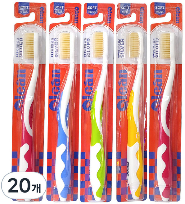 큐린 칫솔 랜덤발송, 1개입, 20개