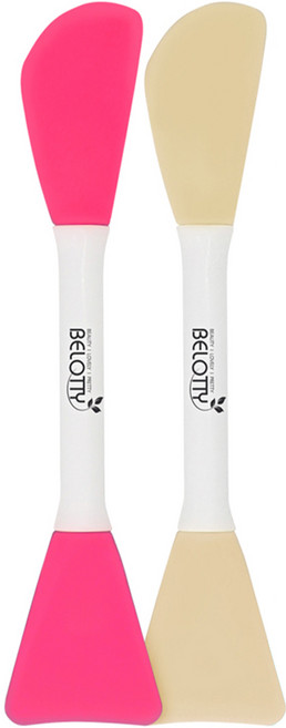 벨로티 듀얼 실리콘 팩브러쉬 팩붓 A타입, 랜덤발송, 2개