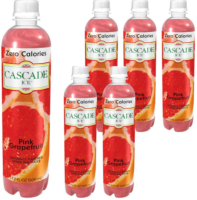 캐스케이드 스파클링 에이드 자몽, 509ml, 6개