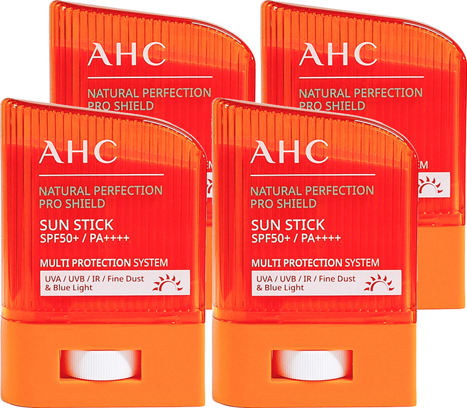 AHC 零死角純物理清爽防曬棒 SPF50+ PA++++, 14g, 4個