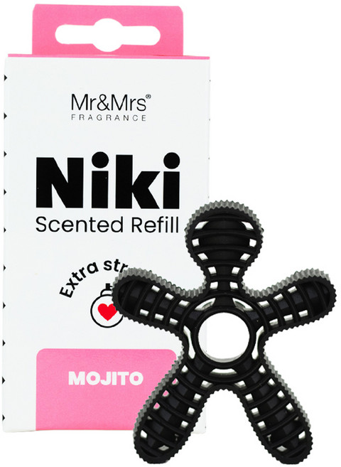 Mr&Mrs FRAGRANCE Niki 車用芳香劑 補充包, 莫希托, 1個
