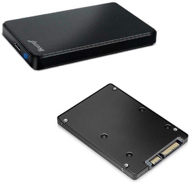 비잽 HGST HDD USB3.0 외장하드, BZ33, 480GB, 블랙