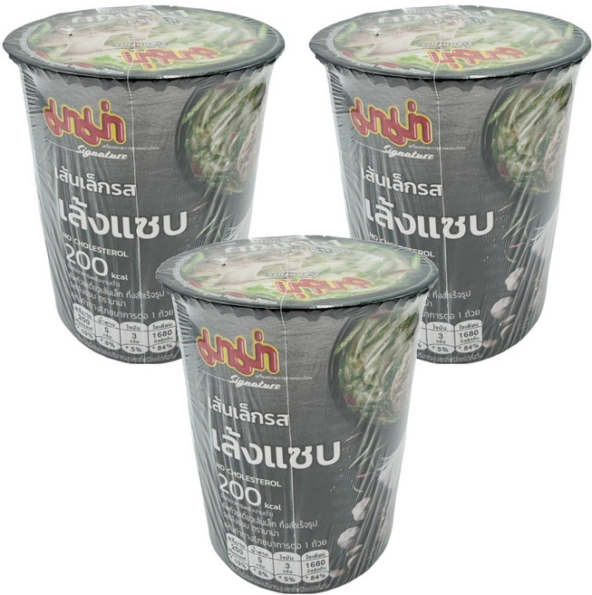 MAMA 火山排骨河粉泡麵 55g, 3個