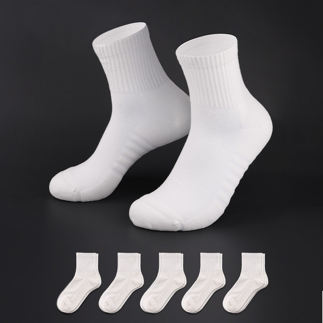 삭피엔스 남성용 데오프리 에어 쿠션 중목 스포츠 양말