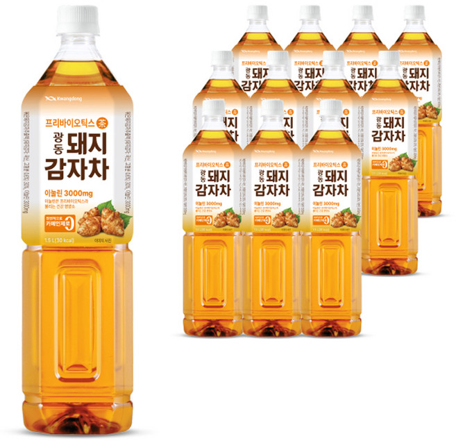 광동제약 돼지감자차, 1.5L, 12개