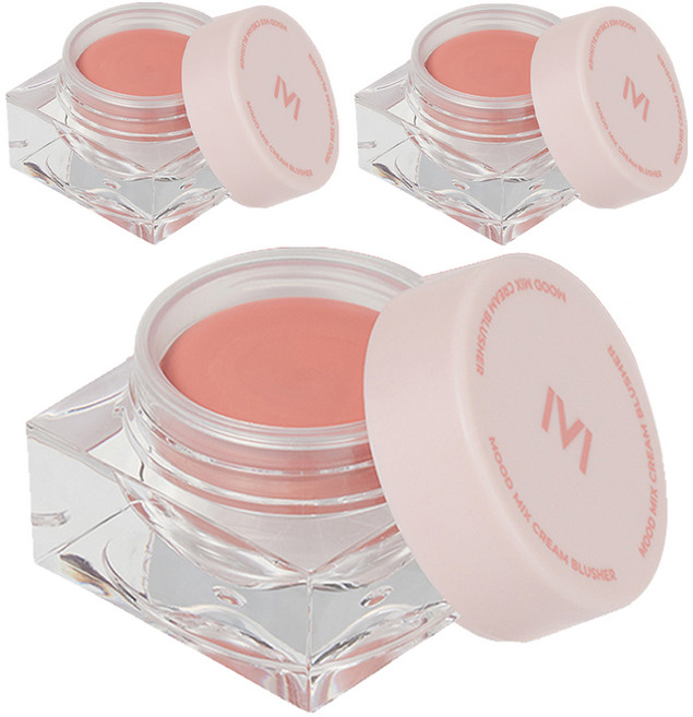매드피치 무드 믹스 크림 블러셔 10g, 02 코랄 플러쉬, 3개