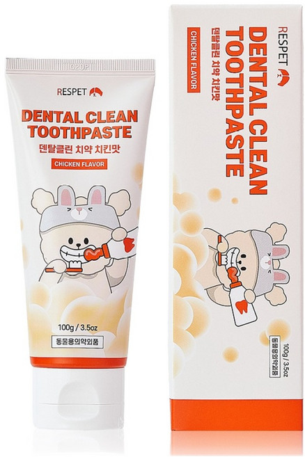 리스펫랩 반려동물 덴탈클린 효소치약 치킨맛, 100g, 1개