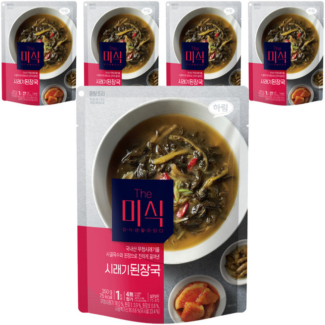 더미식 시래기 된장국, 350g, 5개