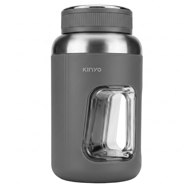 Kinyo 無線隨行杯充電式果汁機 102 x 102 x 195mm 500g 600ml, JRU-750, 灰色
