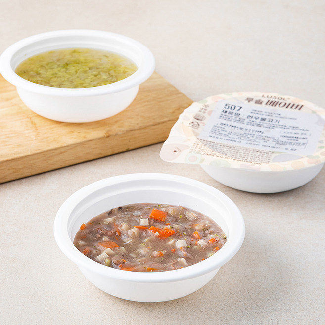 루솔 5단계 반찬+국 한우세트 (냉장), 400g, 1세트