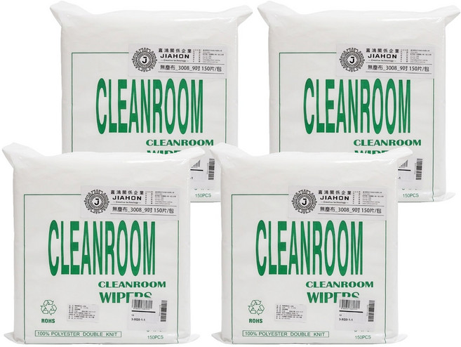 JIAHON 嘉鴻牌 一次性拋棄式無塵擦拭布 一般 3008, 4包