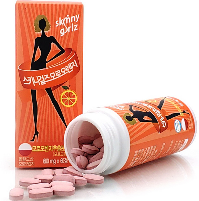 스키니걸즈 모로오렌지 36g, 60정, 1개