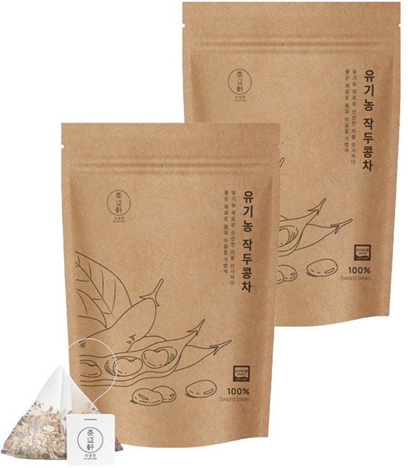 다정헌 유기농 작두콩차 티백, 1.5g, 20개입, 2개