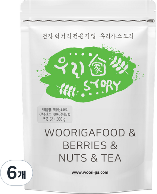 Woori Story 啤酒酵母粉, 6個, 500g